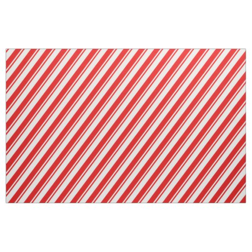 Peppermint Candy Red White Stripe Fabric