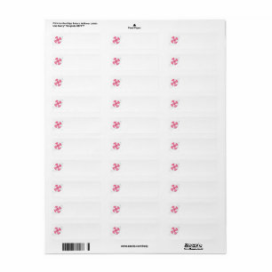 Peppermint Candy Return Address Labels