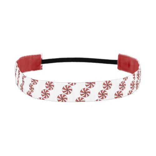 Peppermint Candy Starlight Mint Holiday Red White Athletic Headband