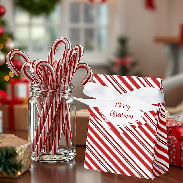 Peppermint candy stripe personalized   favor boxes (Creator Uploaded)