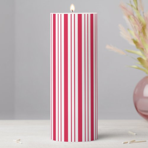 Peppermint Candy Stripes Christmas Candle 