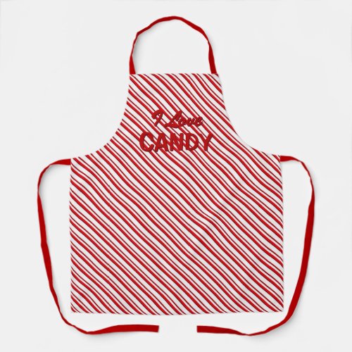 Peppermint Candy Stripes I Love Candy Apron