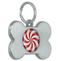 Dog Name Tag - Custom Pet ID for Collar Gold Swirl Marble