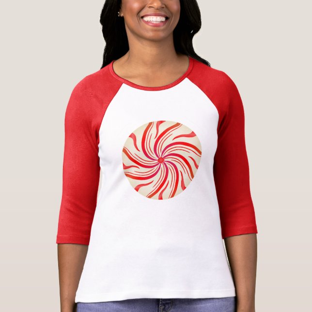 Peppermint Candy Swirl T-Shirt (Front)