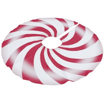 Peppermint Candy Tree Skirt by WhitewavesChristmas at Zazzle