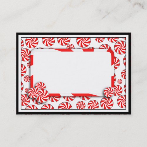 Peppermint Candy w/Tag Business Card