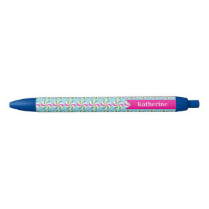 Peppermint Christmas Blue Pen