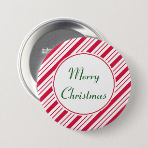 Peppermint Christmas Button
