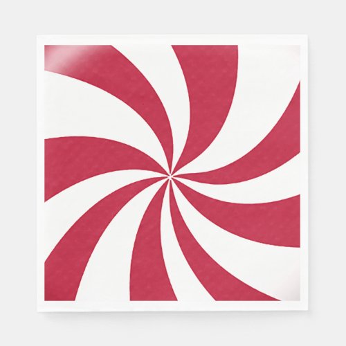 Peppermint Christmas Candy  Napkins