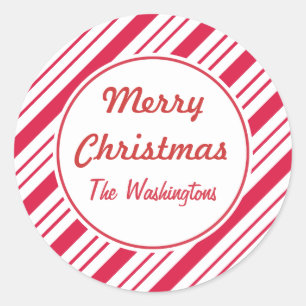 Peppermint Christmas Stickers