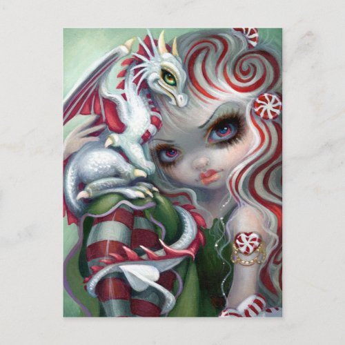"Peppermint Dragonling" Postcard