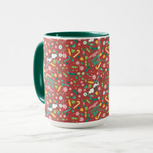 Peppermint Dreams Snoopy Candy Pattern Mug