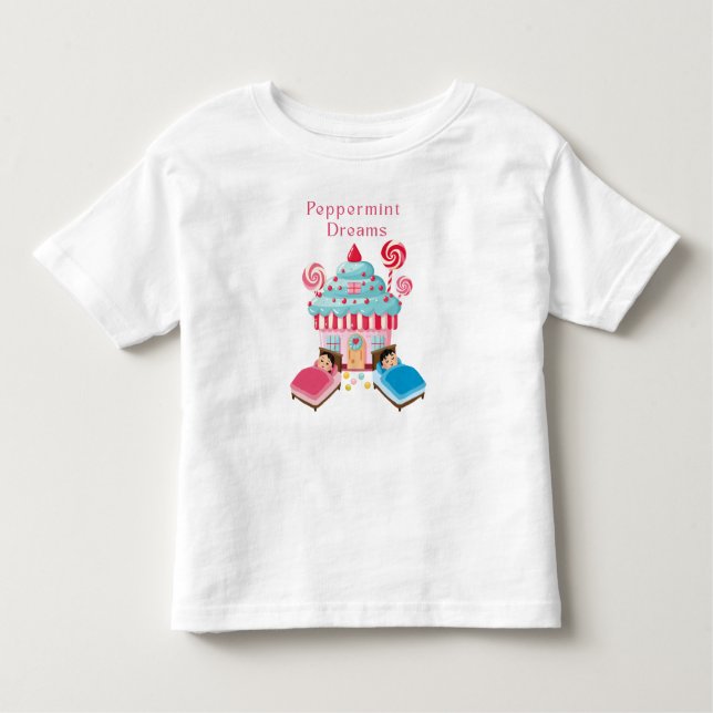 Peppermint dreams  toddler t-shirt (Front)
