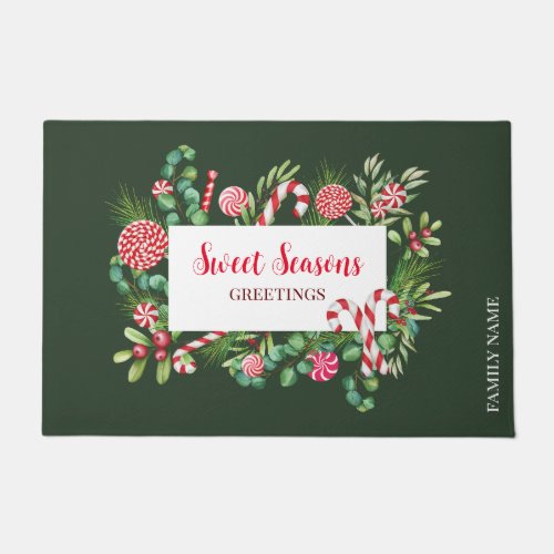 Peppermint Elegance Doormat