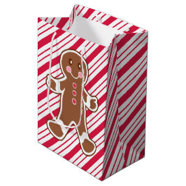Peppermint Gingerbread Christmas Gift Bag