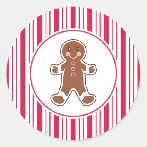 Peppermint Gingerbread Stickers