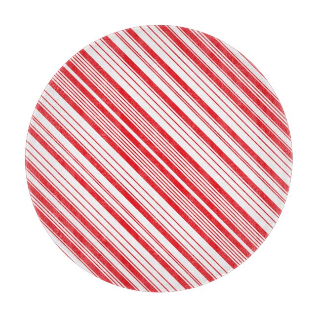 Peppermint Glass Cutting Board (5 Sizes) (Front)