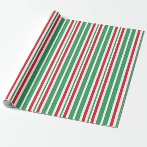 Peppermint Green Christmas Candy Wrapping Paper