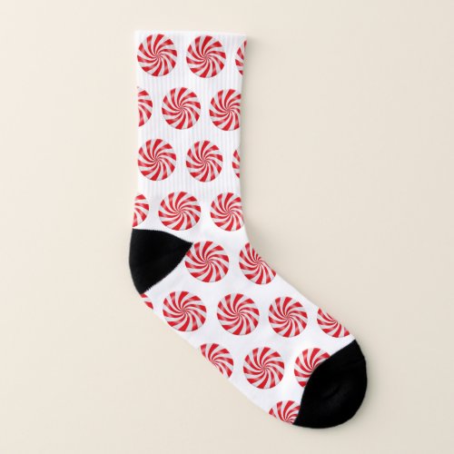 Peppermint Hard Candy Design Socks
