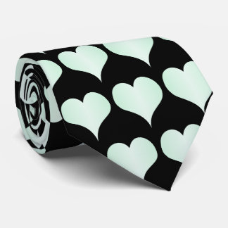 Peppermint Hearts Design Neck Tie