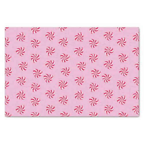 Peppermint Hearts Gift Bag Tissue Paper