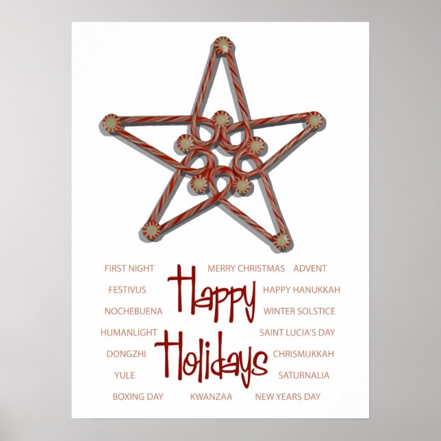 Peppermint Holidays Poster (Front)