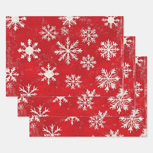 Peppermint Holidays Wrapping Paper Sheets (Set)