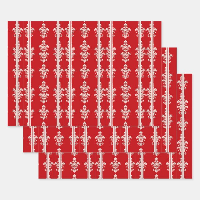 Peppermint Holidays Wrapping Paper Sheets (Set)