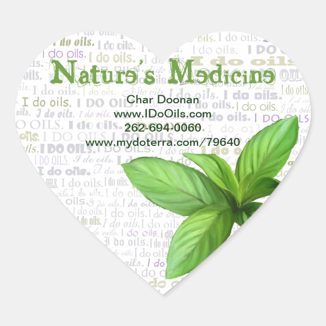 Peppermint "I Do Oils" Label (Front)