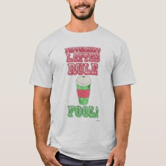 Peppermint Latte Funny Cool Cartoon Slogan