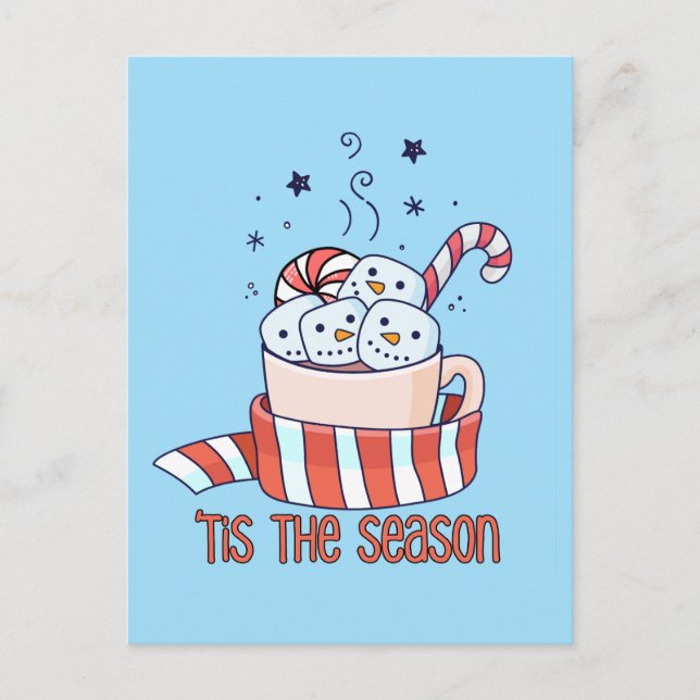 Peppermint Latte Season Postcard (Front)