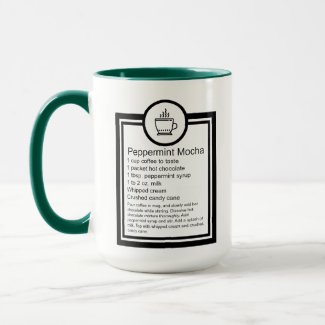Peppermint Mocha Coffee recipe Mug