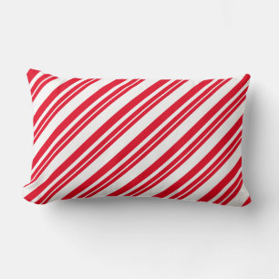 Peppermint Paper- Fruit stripe Lumbar Pillow