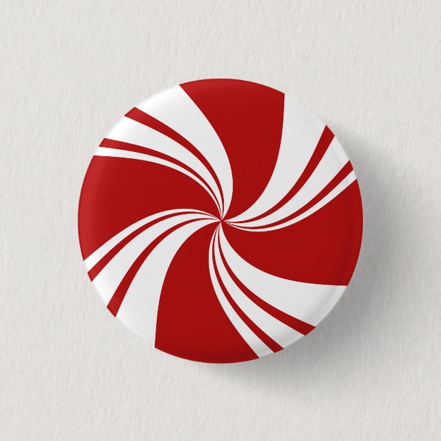 Peppermint Paper Plate Button (Front)