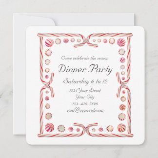 Peppermint Party Invitation