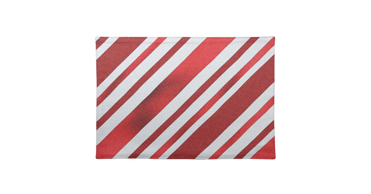 Peppermint Pattern Holiday Place Mat Zazzle