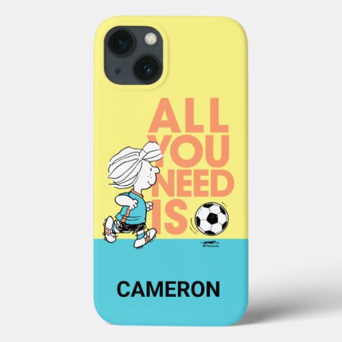Peppermint Patty _ All You Need Is Soccer iPhone 13 Case