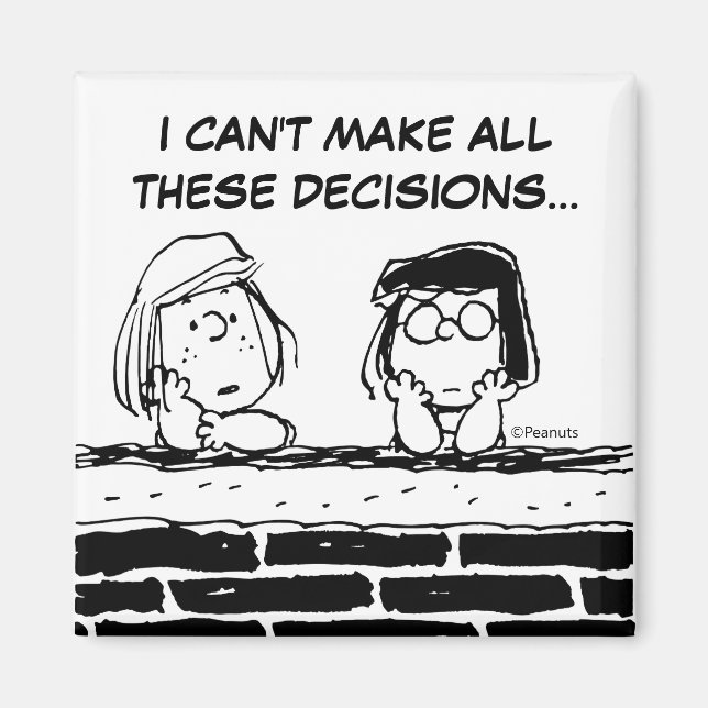 Peppermint Patty & Marcie at the Wall Magnet (Front)