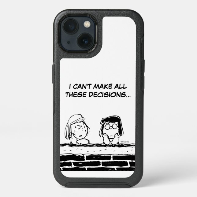 Peppermint Patty & Marcie at the Wall Otterbox iPhone Case (Back)