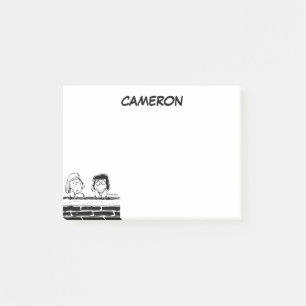 Peppermint Patty & Marcie at the Wall Post-it Notes