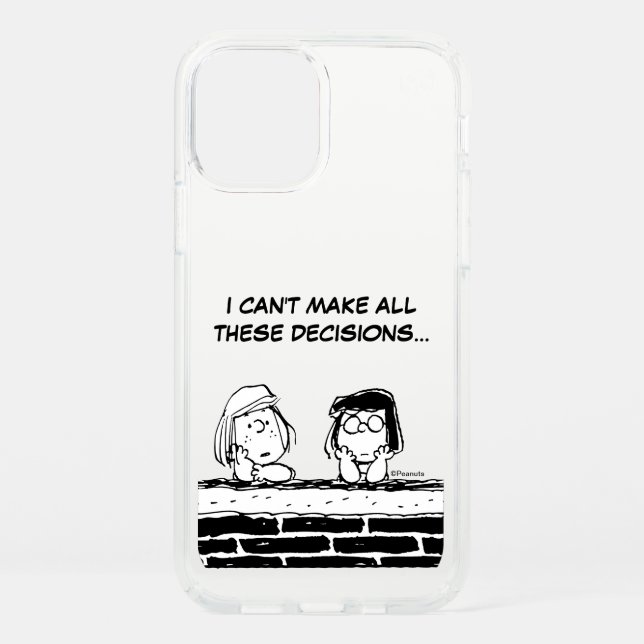 Peppermint Patty & Marcie at the Wall Speck iPhone 12 Case (Front)