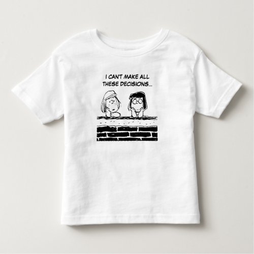 Peppermint Patty  Marcie at the Wall Toddler T_shirt
