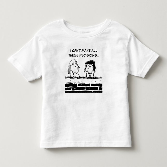Peppermint Patty & Marcie at the Wall Toddler T-shirt (Front)