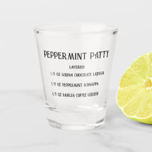Peppermint Patty novelty shot glass