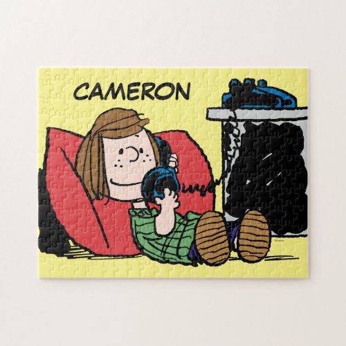 Peppermint Patty on the Phone Jigsaw Puzzle