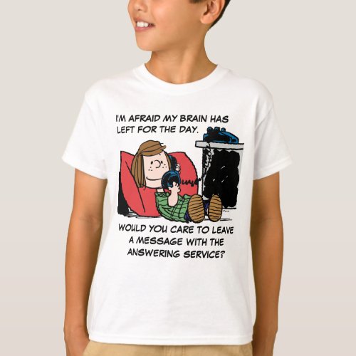 Peppermint Patty on the Phone T_Shirt