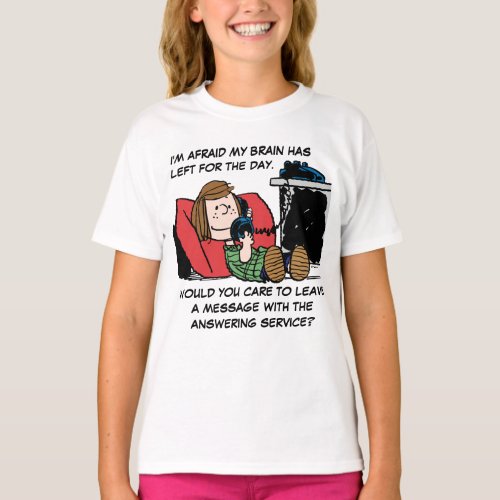 Peppermint Patty on the Phone T_Shirt