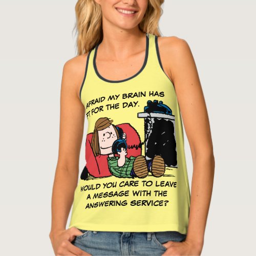 Peppermint Patty on the Phone Tank Top