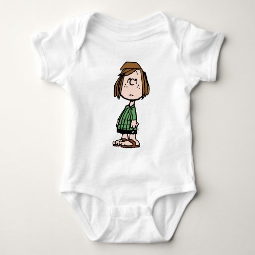 Peppermint Patty Rolling Eyes Baby Bodysuit