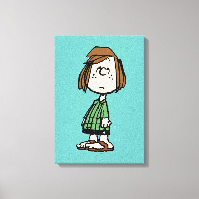 Peppermint Patty Rolling Eyes Canvas Print (Front)